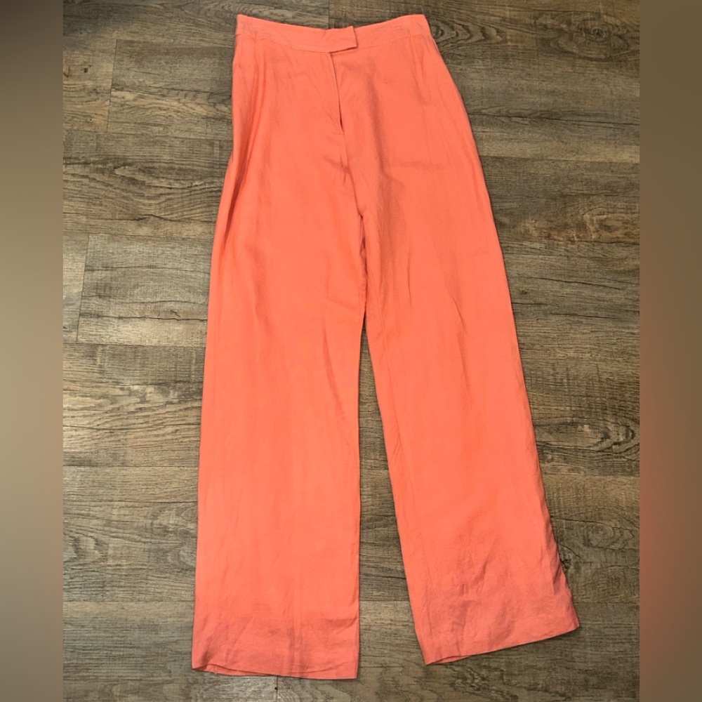 Annie Alexander coral wide leg pants Size 8